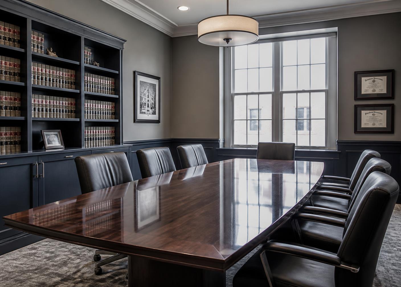 Sala de reuniones del despacho Vaquero Abogados